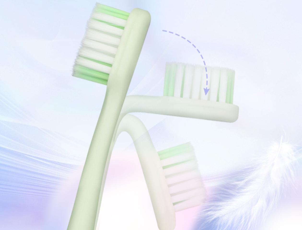 Rainbow-colored toothbrush - whathomy